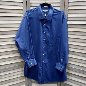 Lux Sateen Long Sleeve Dress Shirt | Van Heusen | 18 1/2 32x33